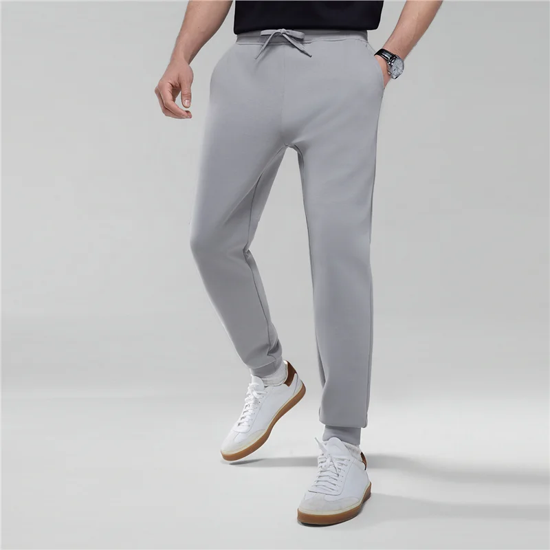 GIORDANO Men’s Slim Tapered Air Double Knit Joggers